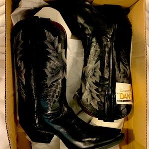 Dan Post Black Leather Boots